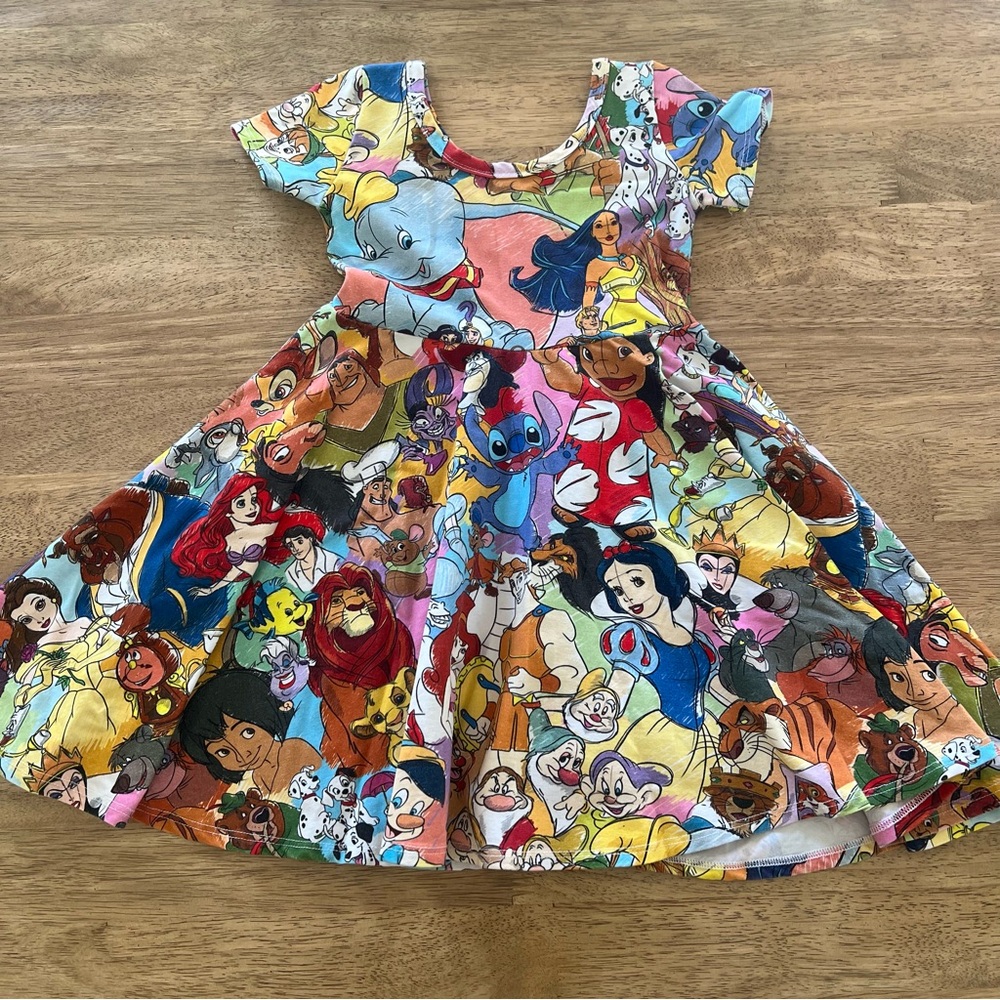 Wild Rich Kids Disney Print Dress